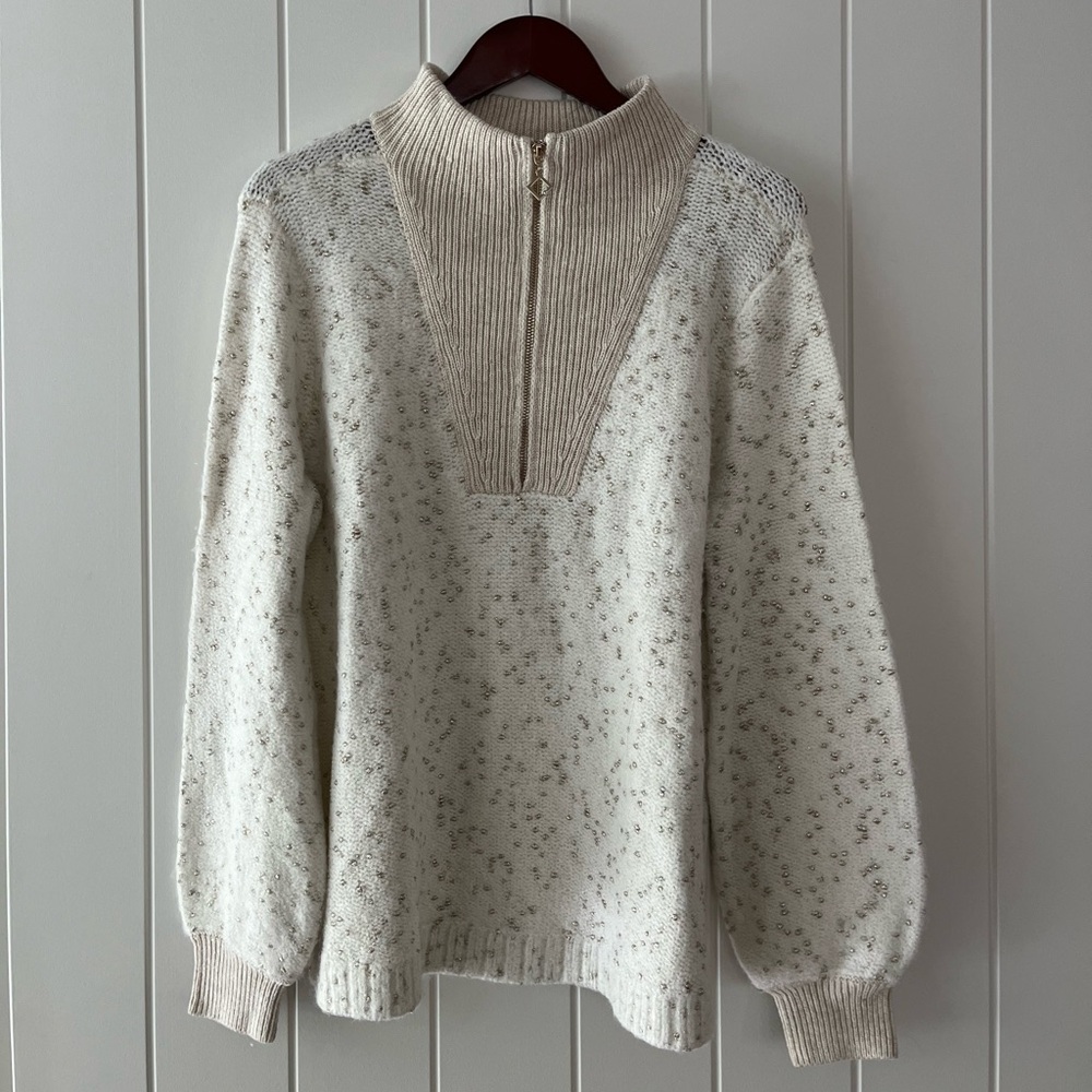 Soft Surroundings half zip sweater size S